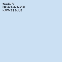 #CCE0F3 - Hawkes Blue Color Image